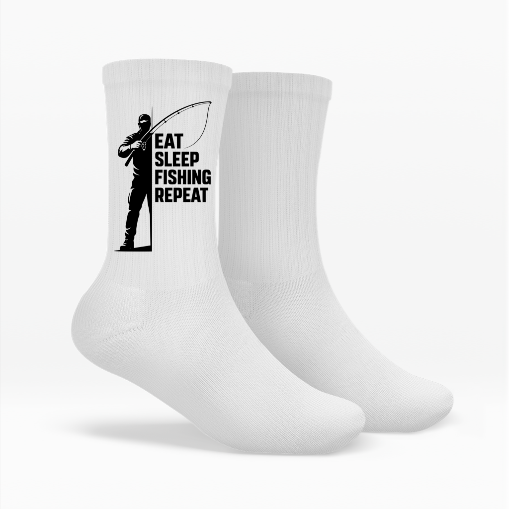Socken - Eat, Sleep, FISHING, Repeat