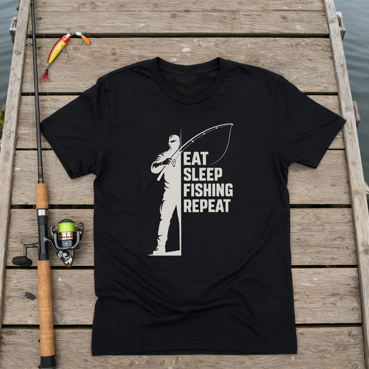 T-Shirt- Eat Sleep Fishing Repeat 1.0