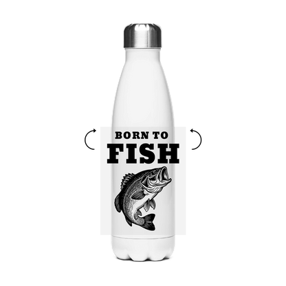 Edelstahl-Thermoflasche - Born To FISH