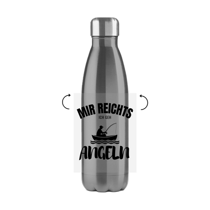 Edelstahl-Thermoflasche - Mir reichts ich geh angeln