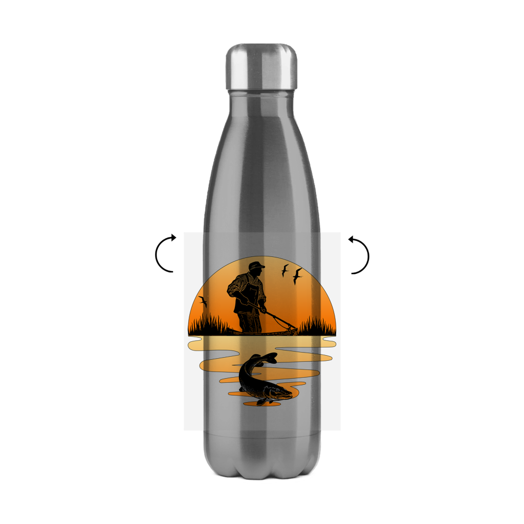 Edelstahl-Thermoflasche - Sundown Fish