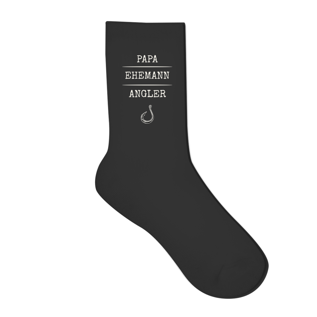 Socken - Papa, Ehemann, Angler