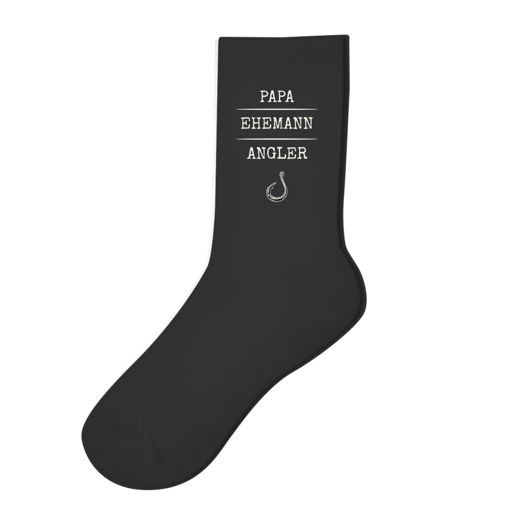 Socken - Papa, Ehemann, Angler