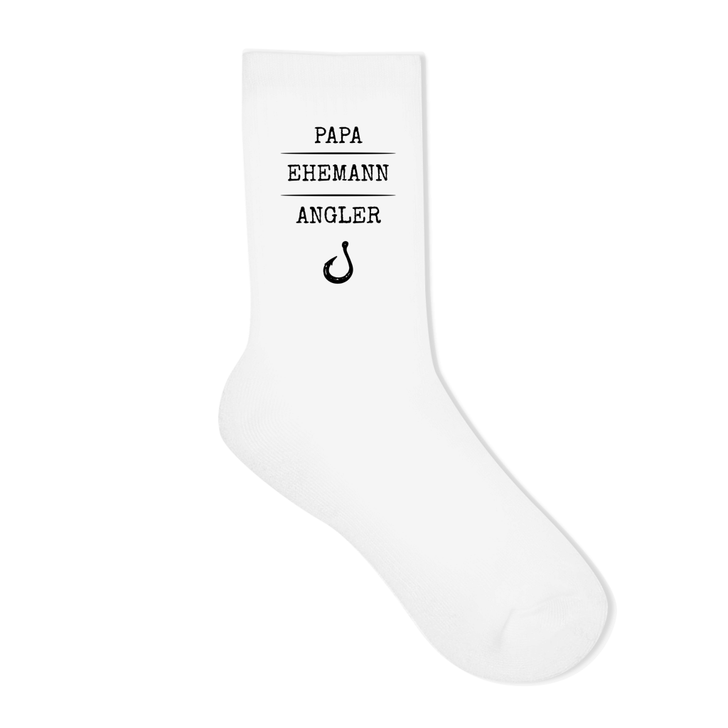 Socken - Papa, Ehemann, Angler