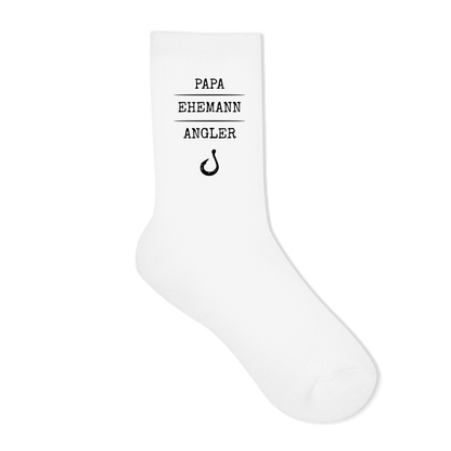 Socken - Papa, Ehemann, Angler