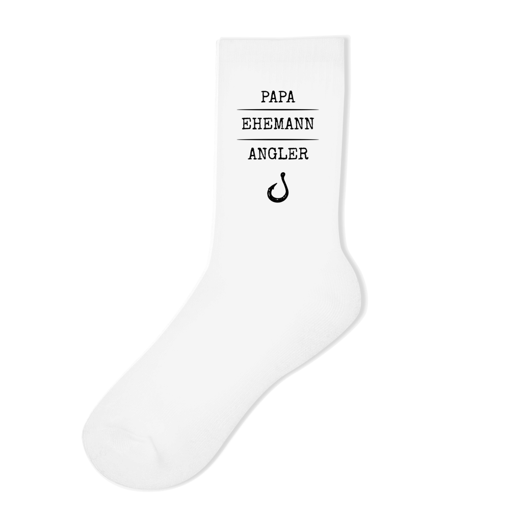 Socken - Papa, Ehemann, Angler