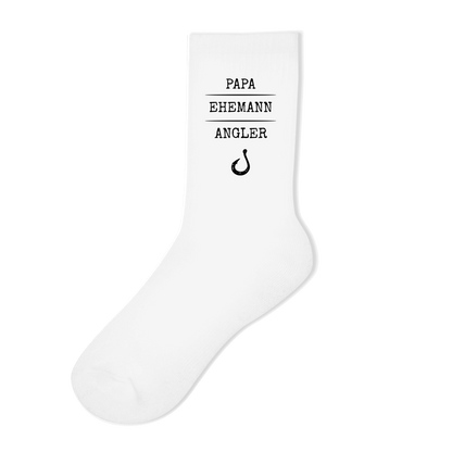 Socken - Papa, Ehemann, Angler
