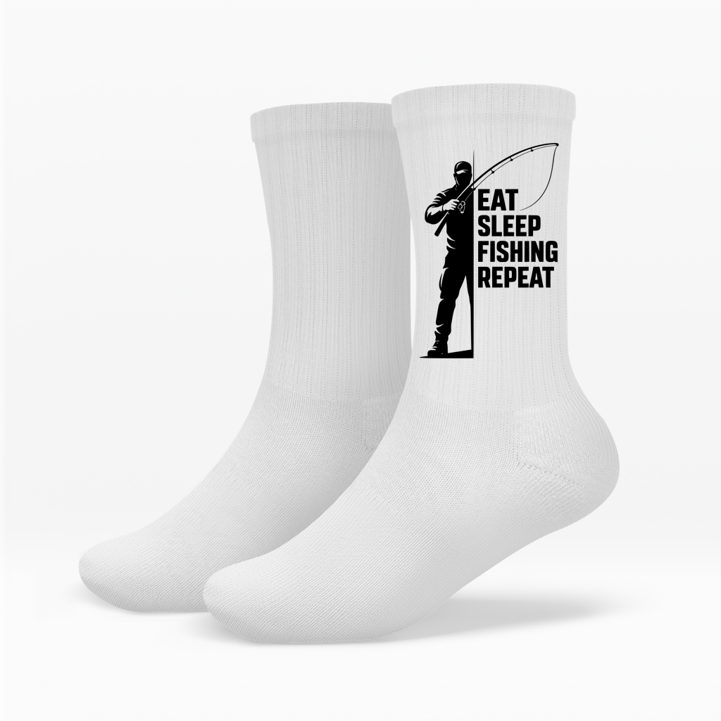 Socken - Eat, Sleep, FISHING, Repeat