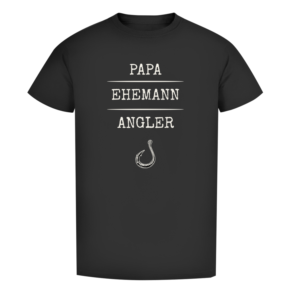 T-Shirt- Papa, Ehemann, Angler