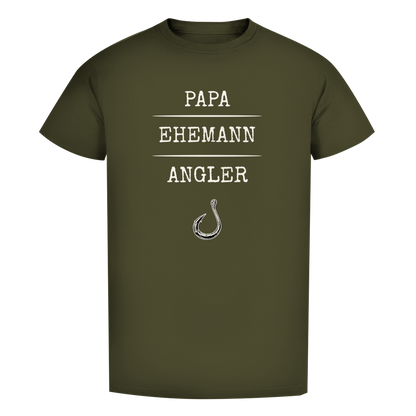 T-Shirt- Papa, Ehemann, Angler