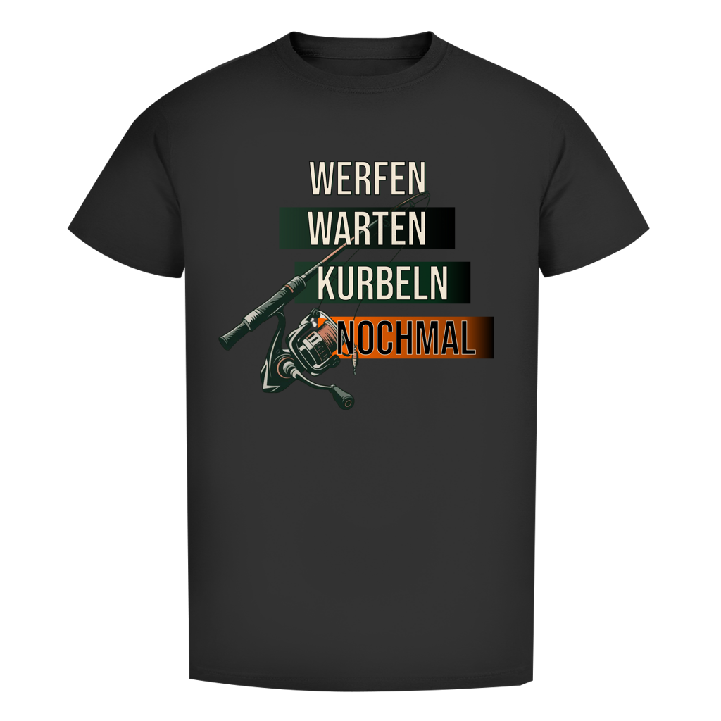 T-Shirt- Werfen, Warten, Kurbeln, Nochmal