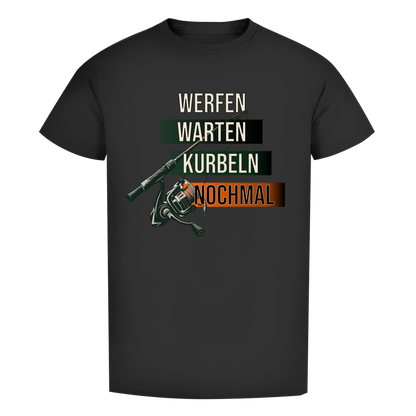 T-Shirt- Werfen, Warten, Kurbeln, Nochmal