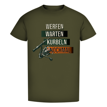 T-Shirt- Werfen, Warten, Kurbeln, Nochmal