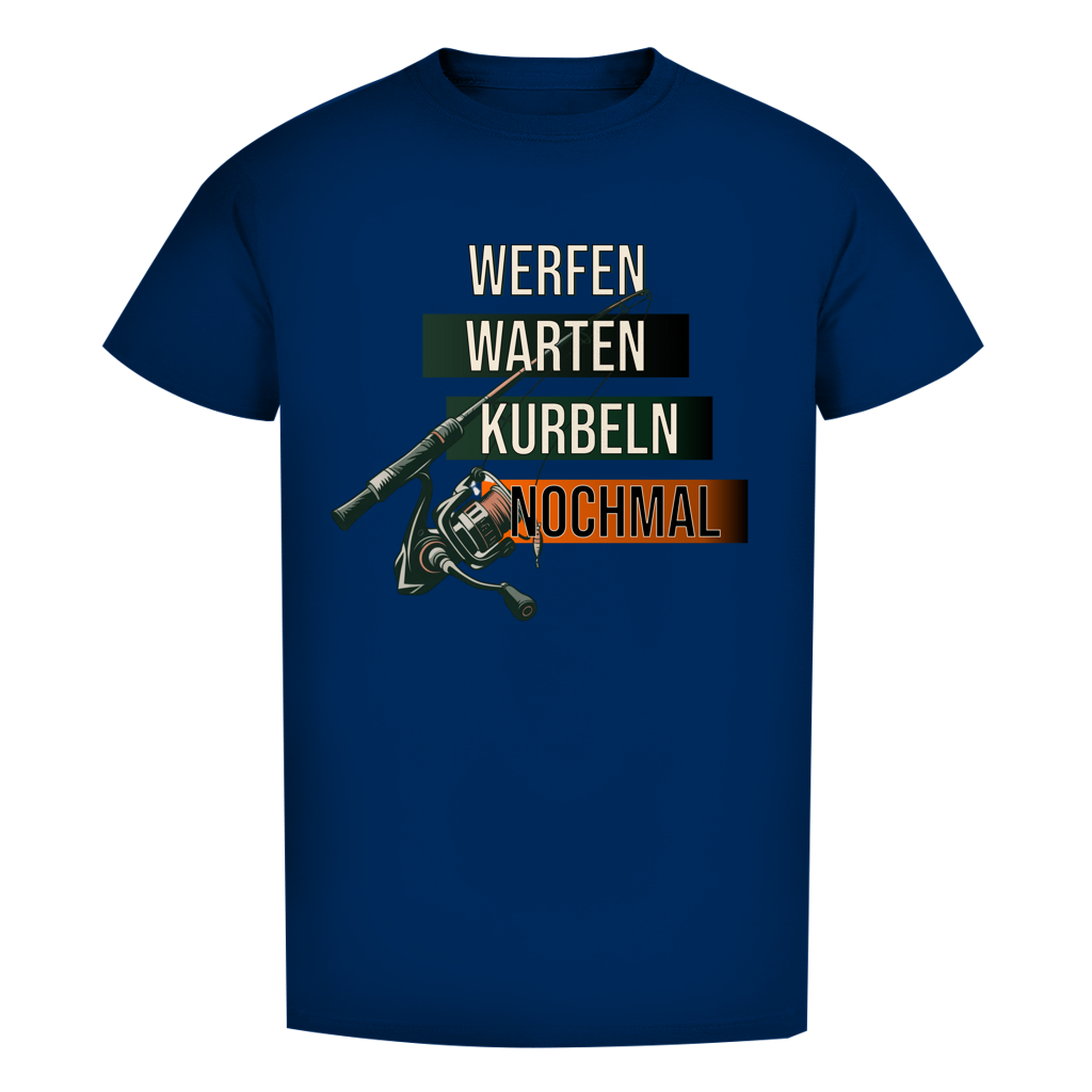 T-Shirt- Werfen, Warten, Kurbeln, Nochmal