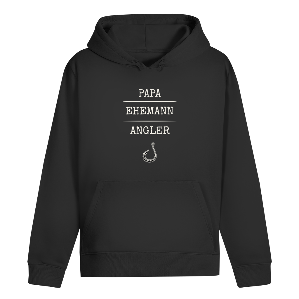 Hoodie - Papa, Ehemann, Angler