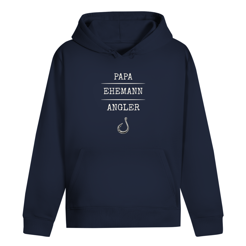 Hoodie - Papa, Ehemann, Angler