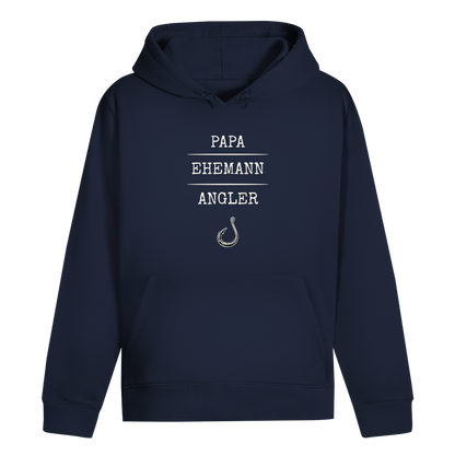 Hoodie - Papa, Ehemann, Angler