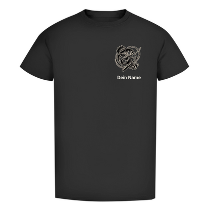 T-Shirt- Angler Batch mit Namen