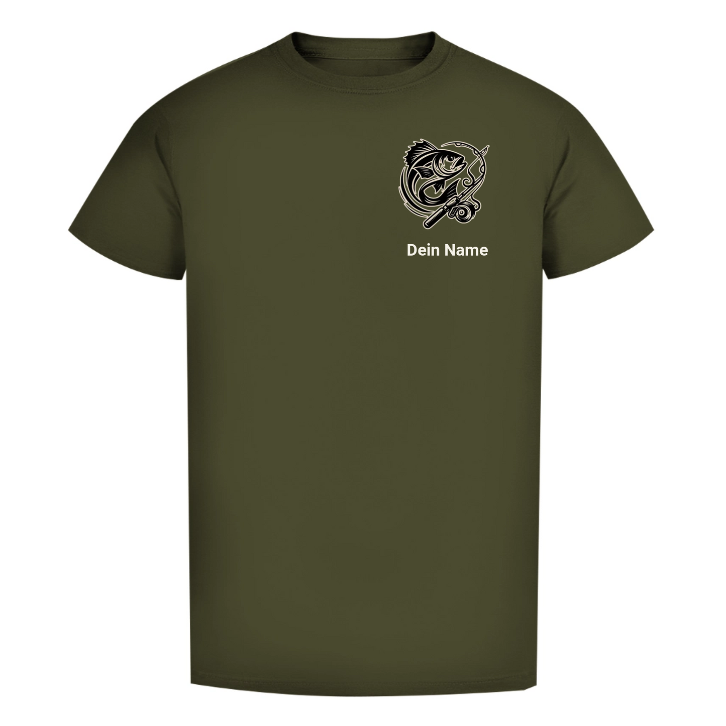 T-Shirt- Angler Batch mit Namen