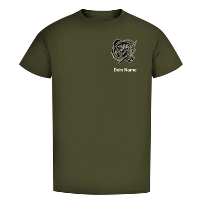 T-Shirt- Angler Batch mit Namen