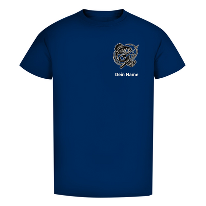 T-Shirt- Angler Batch mit Namen