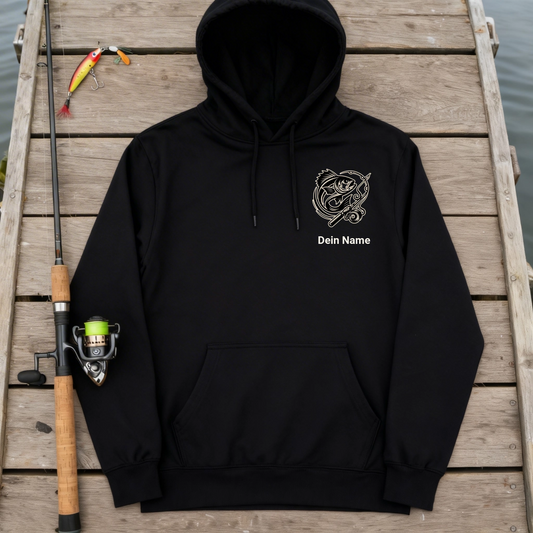 Hoodie - Angler Batch mit Namen