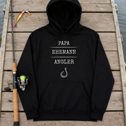 Hoodie - Papa, Ehemann, Angler