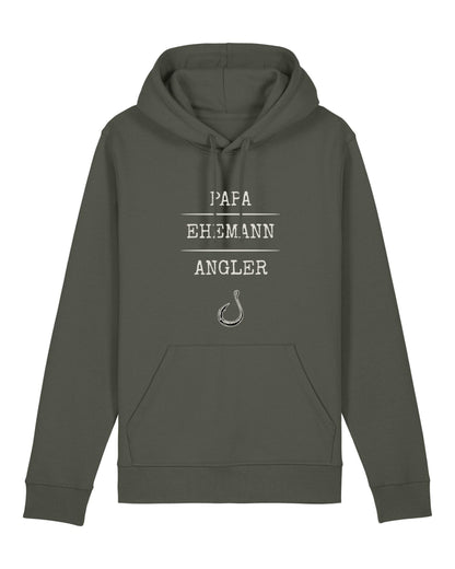 Hoodie - Papa, Ehemann, Angler