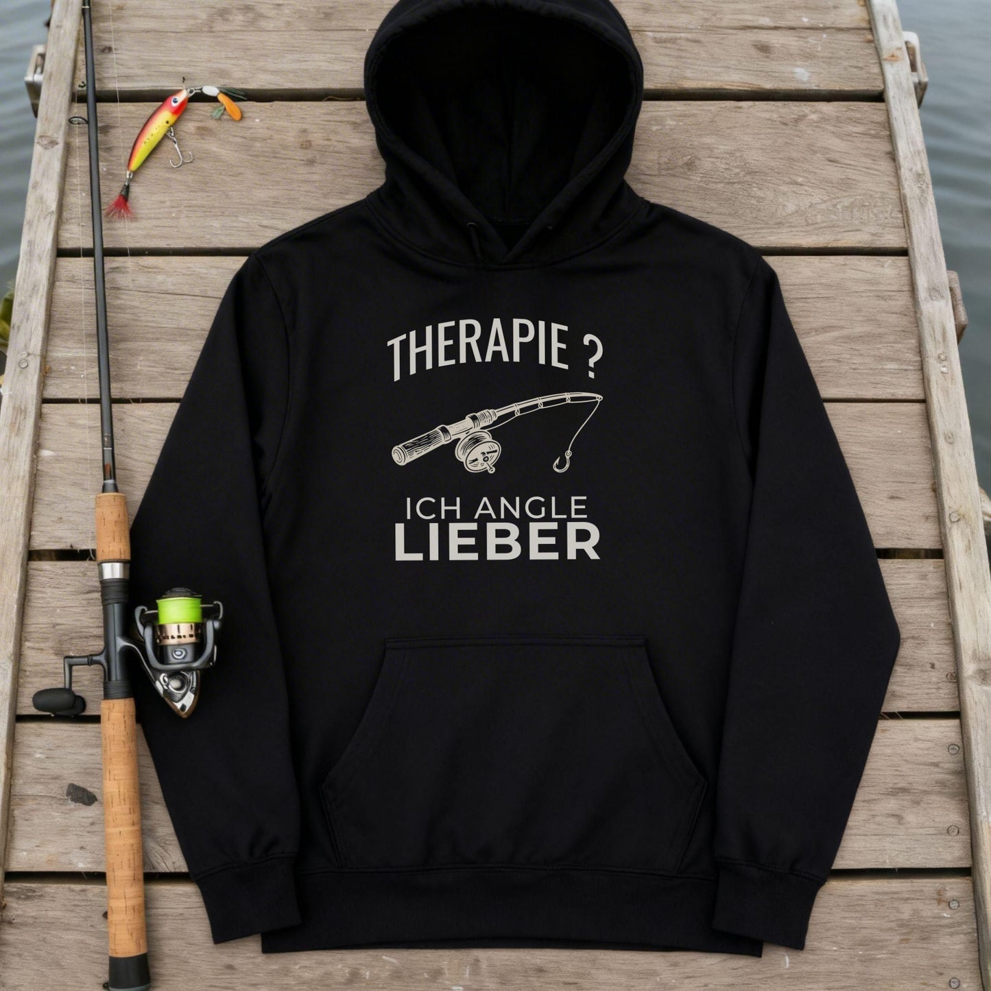Hoodie - Therapie? Angeln