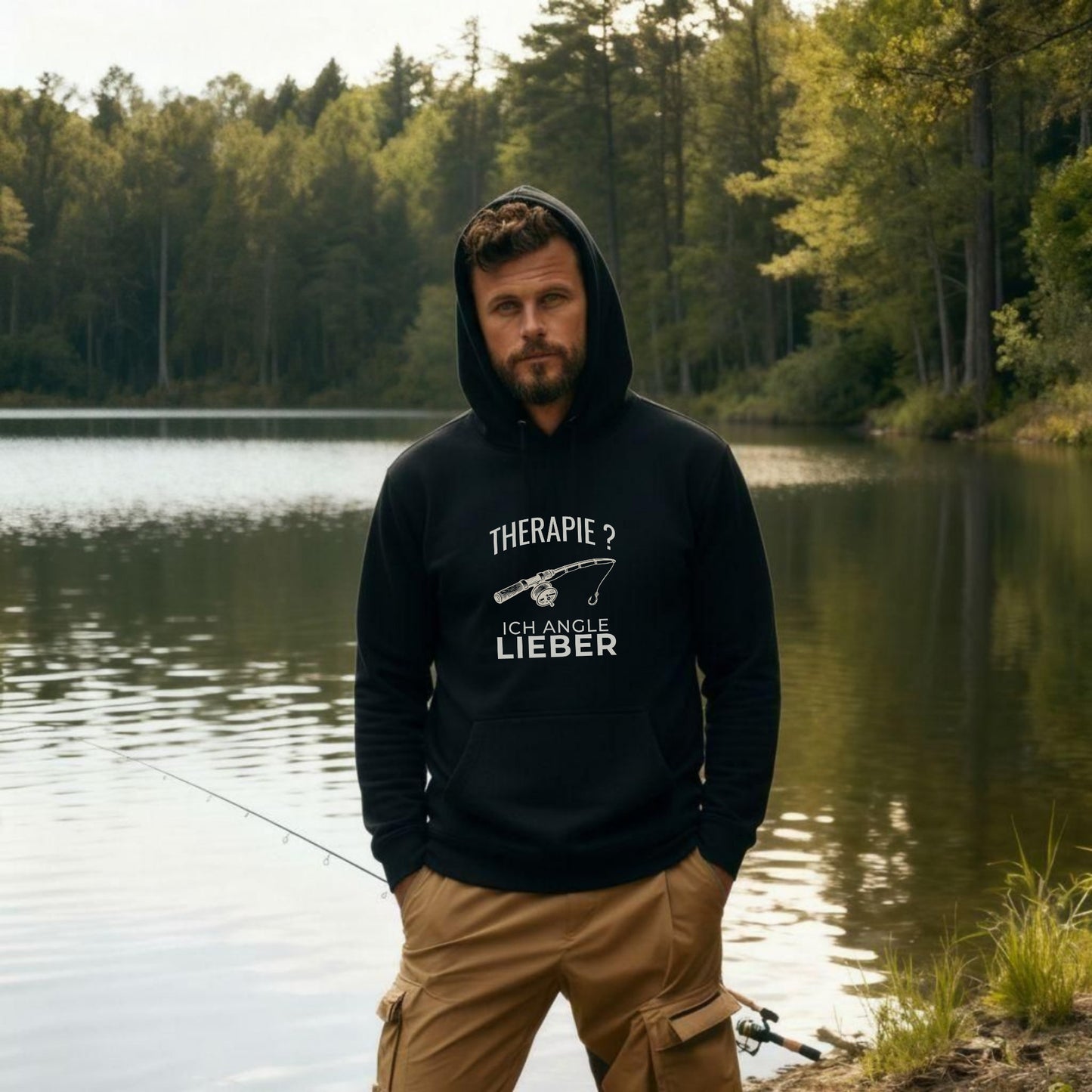 Hoodie - Therapie? Angeln