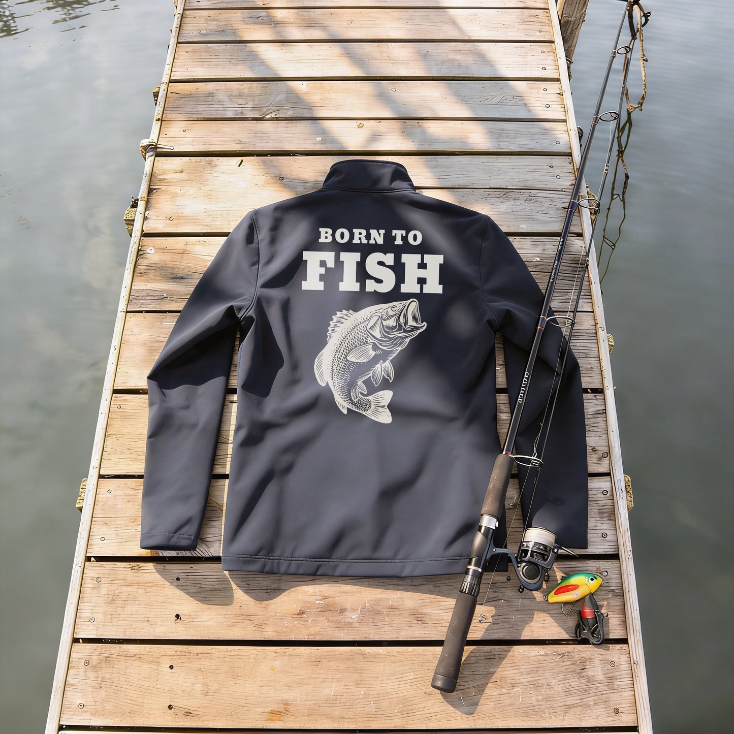 Softshelljacke - Born to Fish
