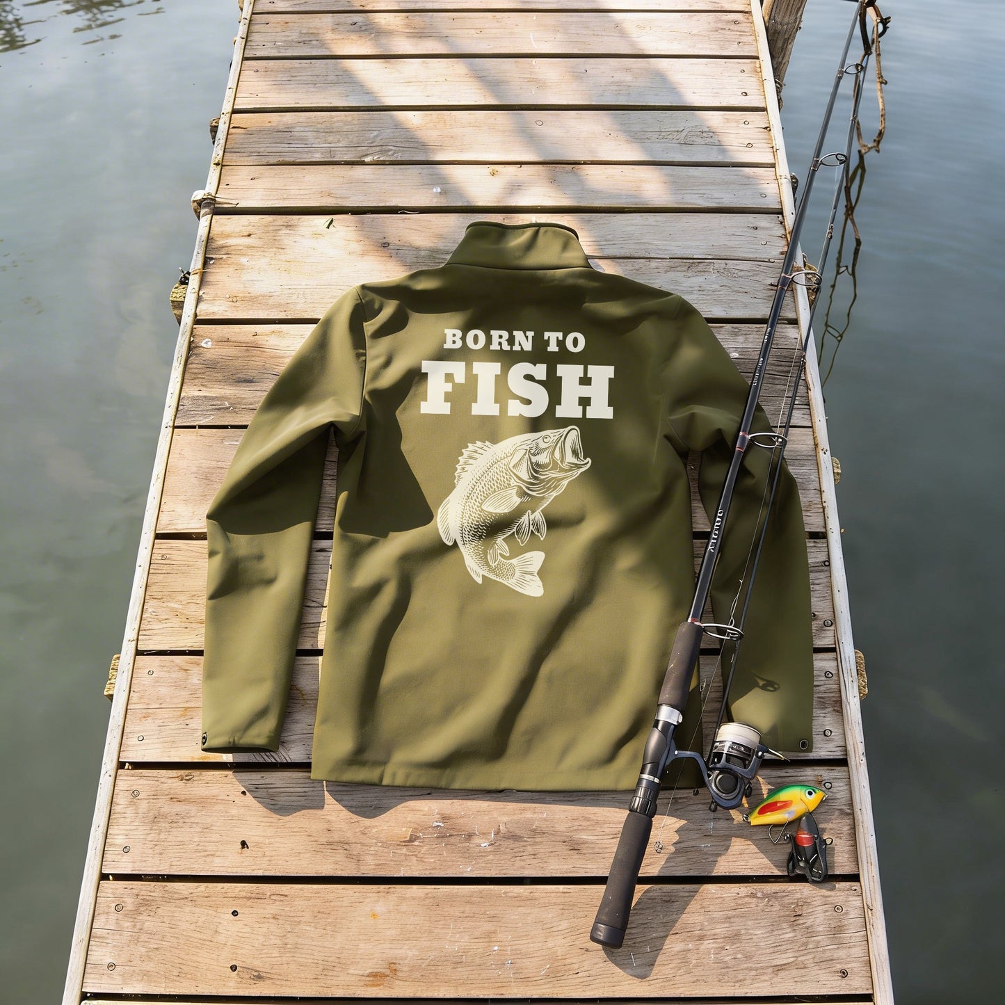 Softshelljacke - Born to Fish