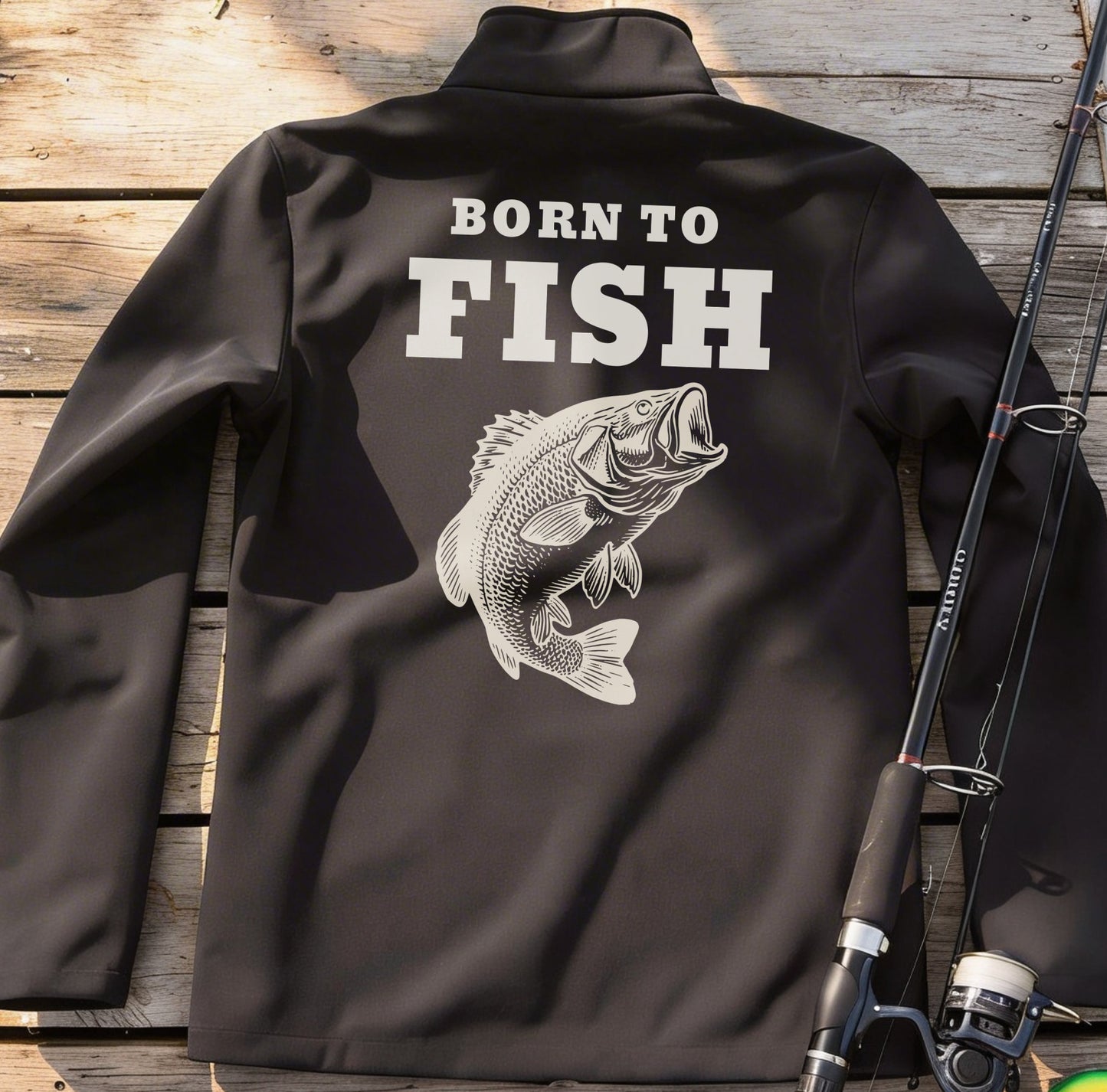 Softshelljacke - Born to Fish