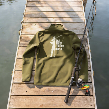 Softshelljacke - Eat, Sleep, Fishing, Repeat