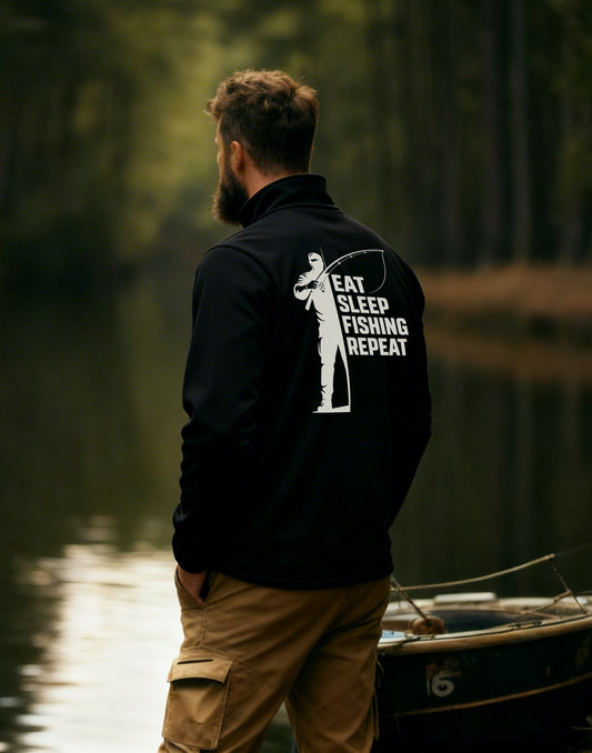 Softshelljacke - Eat, Sleep, Fishing, Repeat