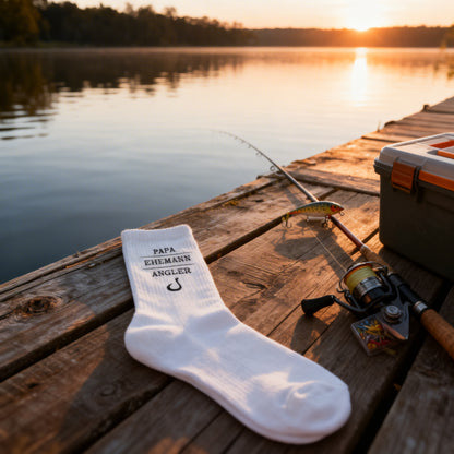 Socken - Papa, Ehemann, Angler