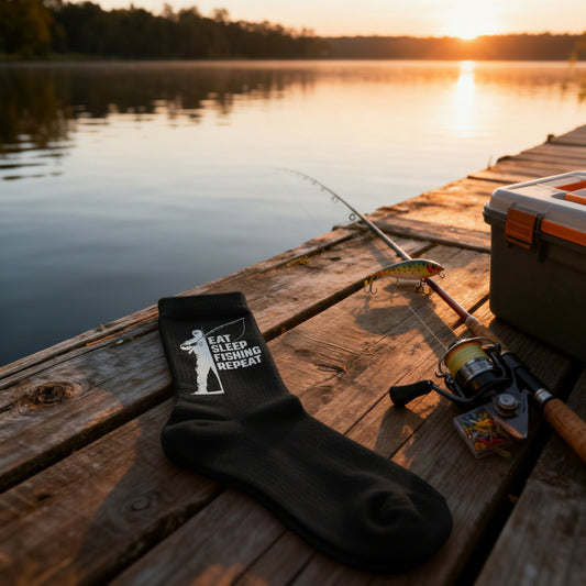 Socken - Eat, Sleep, FISHING, Repeat