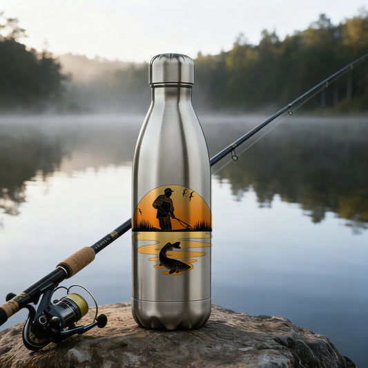 Edelstahl-Thermoflasche - Sundown Fish
