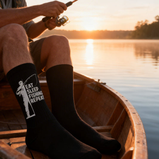 Socken - Eat, Sleep, FISHING, Repeat