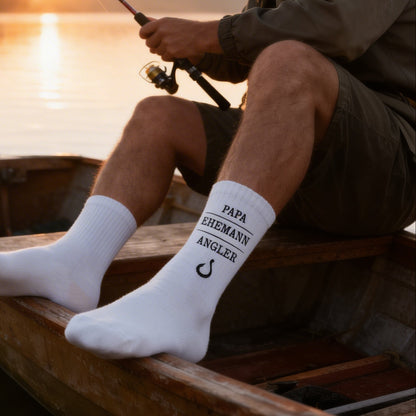 Socken - Papa, Ehemann, Angler